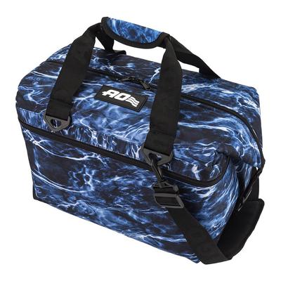 Сумка-холодильник AO Coolers 24 шт. Холодильник из парусины мягкий AOELBF24 Bluefin 23 л 24 ШТ Bluefin Сумка-холодильник мягкая [AO Coolers] Прибл. [Использовал]