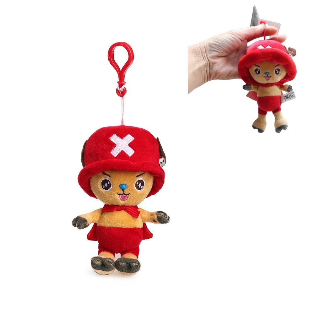 One Piece Original Plush Pendant Doll Luffy Toy Tony Anime Keychain Soft Stuffed Backpack Ornaments Toy 12cm
