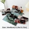 Новое большое банное полотенце 34x40 см, 4 слоя, хлопковая марля, рисунок с кошкой, кухонное полотенце, декоративное, быстросохнущее, чайное полотенце, для дома, ресторана
