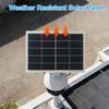 Солнечная панель 3 Вт Поликристаллический кремний Портативное солнечное зарядное устройство с выходом Type-C Камеры видеонаблюдения Кемпинг Солнечное зарядное устройство