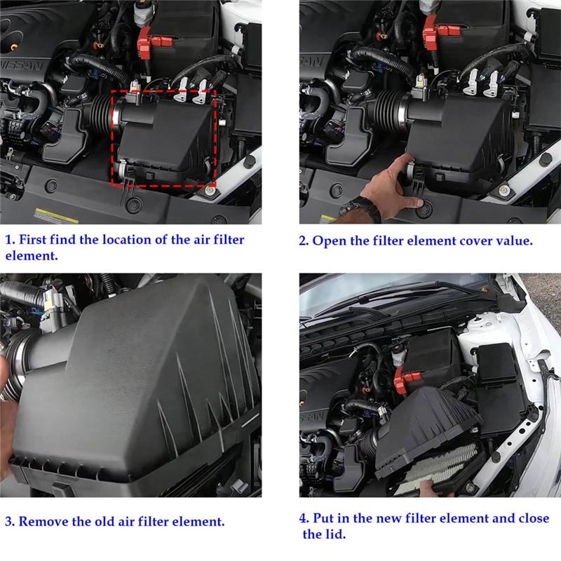 CA12551 Воздушный фильтр двигателя для Nissan Altima 2.5L 2019 2020 2025 2025 2025 2025 Замена 165466CA0A Запасные части