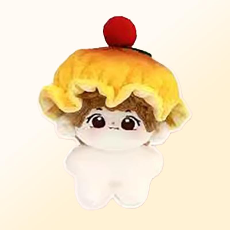 Plush Clothes and Hat for 10cm Plush Toys, Oshikatsu Goods, Ice Pancake Pancake, Yellow [Used]