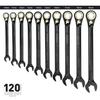STARWORK TRUE Ratchet Wrench 120T Head Gear XL Набор ключей с трещоткой и сумкой для хранения 20 предметов MECHANIC™ двойного назначения с нескользящей поверхностью (SAE/Метрическая система)