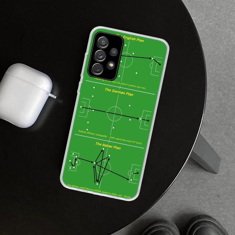 Чехол для телефона Football Soccer Tactics Time для Samsung Galaxy A12 A22 A32 A52 A72 A02S A51 A50S A31 A20S A10S Note 20 Ultra 1