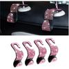 Bling Car Seat Headrest Hooks, 4PCS Handcrafted Rhinestones Seat Hanger Organizer For Handbag Purse Scarf, Universal For Cars, Auto Interior