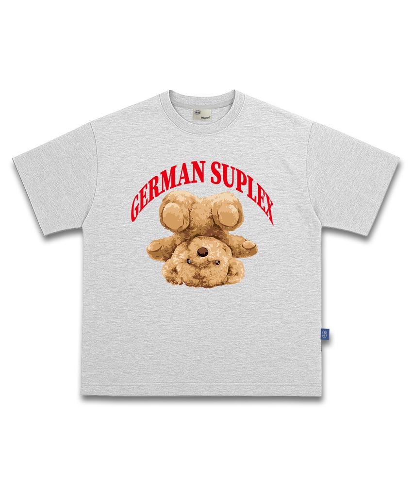 POLYGRAM [2Pack] Suplex Bear 16-Count Cotton Oversized Short Sleeve Tee