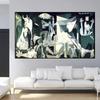 Famous Guernica-Picasso's Canvas Oil Painting Copy Wall Poster Art Prints Picasso Picture Home Wall Decoration No Frame