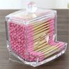 Portable Acrylic Cotton Holder Storage Box Swabs Storage Transparent Makeup Cotton Pad Cosmetic Container Jewelry Rganizer Box