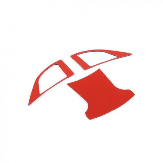 Carbon Fiber Trim Interior Door Handle Decorative Sticker For Fiat 500 2011-