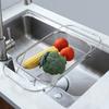 Fine Mesh Sink Drainer Basket Stainless Steel Sink Strainer Expandable Sink Colander  Fruits