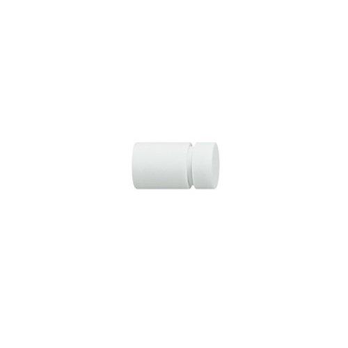 UNION TH-2653-22-688 Aluminum Rubber Coating Cabinet Knob Matte White Pull Handle Diameter 15x25mm