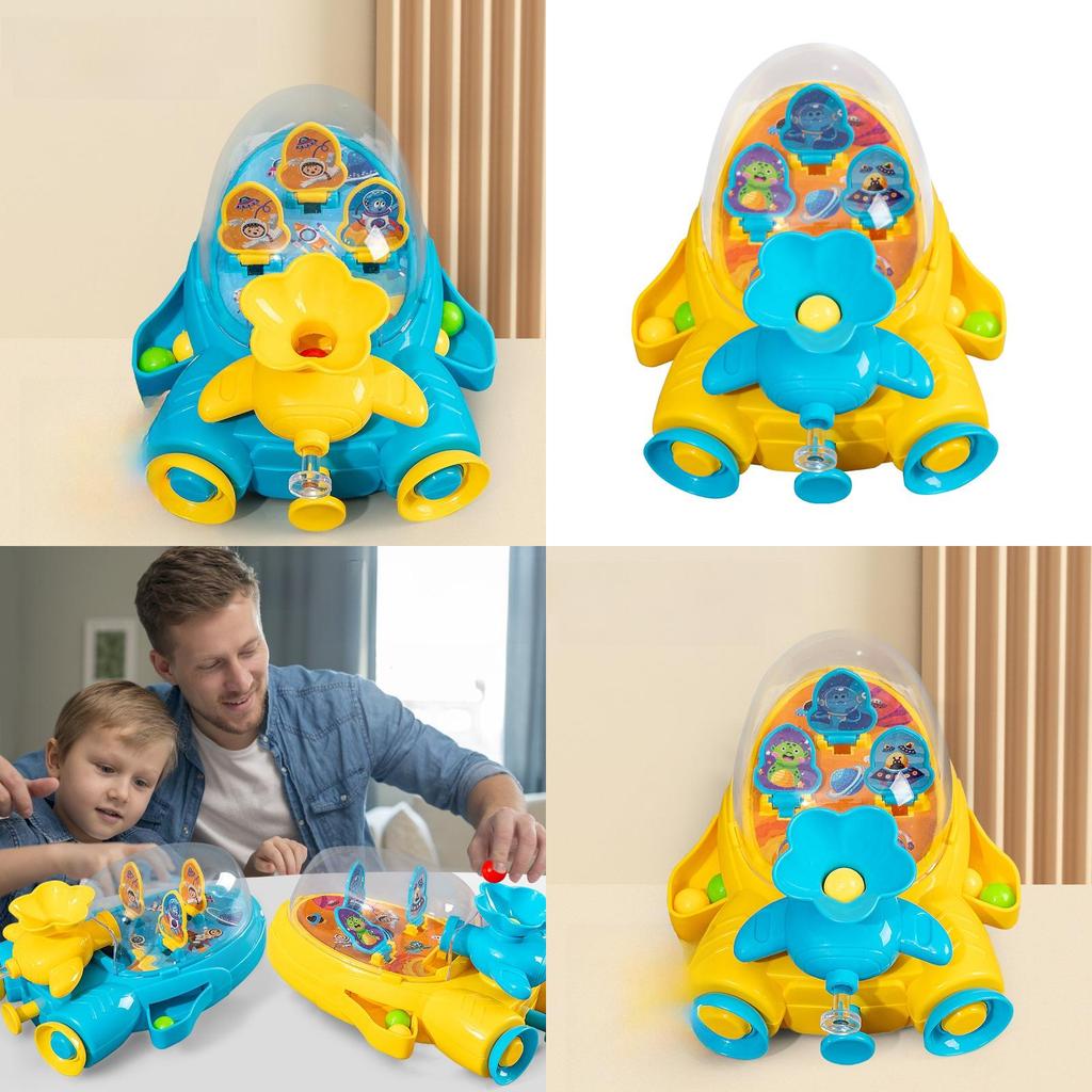Spacecraft Pinball Machine Game Toy For Kids With Focus Training And Parentchild Play