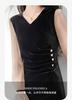 Hepburn style boutique commuting style spliced V-neck dress