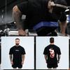2025 100% Cotton Men's Fashion Letter Print High Quality T-shirt Fitness Street Wear Summer Casual O-neck Oversized Sports Top