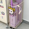 Movable Yoga Mat Cart with Narrow Rack and Doll Storage Basket