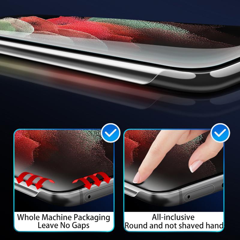 Передняя и задняя гидрогелевая пленка для полного покрытия экрана Samsung Galaxy Note 20 ultra plus S24 S23 S22 S21 ultra plus