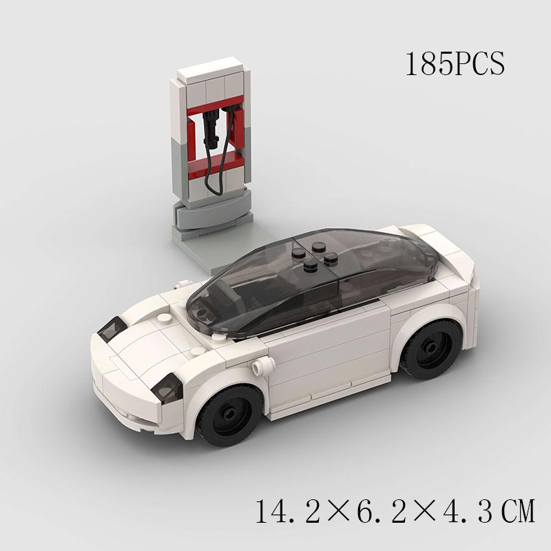Скоростной кабриолет MOC Автомобиль Супергонка Техническое транспортное средство Модель Строительный блок Гоночный Раллийный Спортивный Кирпич Рождественский Подарок Игрушка Город