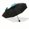 1pc Happy Star and Stitch Pattern Umbrella, Fashionable, Personalized, High-Value Folding Umbrella, a Must-Have for Summer, 8-Rib Durable Ir