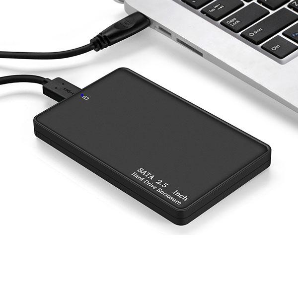 Новый корпус жесткого диска USB 3.0 Корпус жесткого диска для 2,5-дюймового внешнего мобильного жесткого диска SATA (Только оболочка, без жесткого диска)