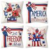 Наволочка с принтом букв День независимости США Лен Домашний декор Диванная подушка Чехол для подушки Спальня Наволочка