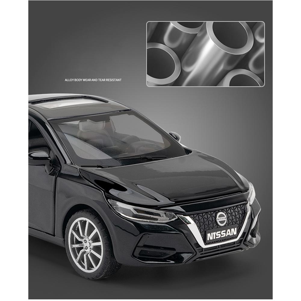 Литая под давлением модель автомобиля SYLPHY 1/32, коллекция игрушечных транспортных средств, звуки, подарки для детей