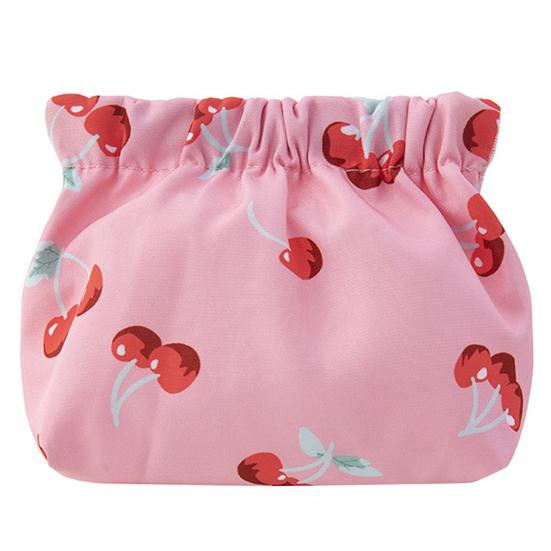 Lipstick Bag Waterproof Floral Print Metal Spring Opening Portable Lightweight Commute Travel Makeup Bag Earphone Key Stoarge Pouch Cosmetic Bag