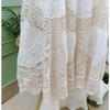Dimanaf 2025 Summer Women Long Knitted Dress Sleeve Basic Fashion Lace Dresses Casual Loose