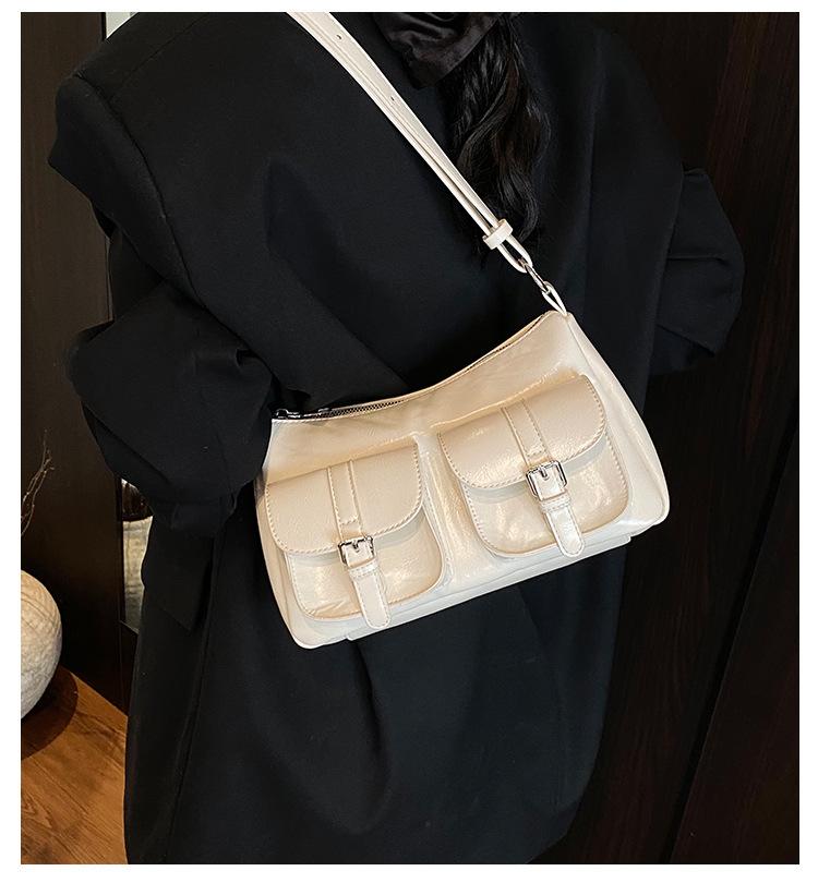 Premium sense niche bag women's large capacity 2025 new spring and summer retro shoulder underarm bag work commuter bag