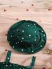 Toddler Girl Heart Smocked Dress and Hat Set Kids Beach Wear