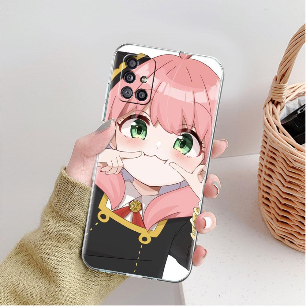 Прозрачный чехол с изображением аниме SPY X FAMILY для Samsung Galaxy A52 A12 A51 A32 A21s A71 A32 A22 A50 A70 A31 A72 5G