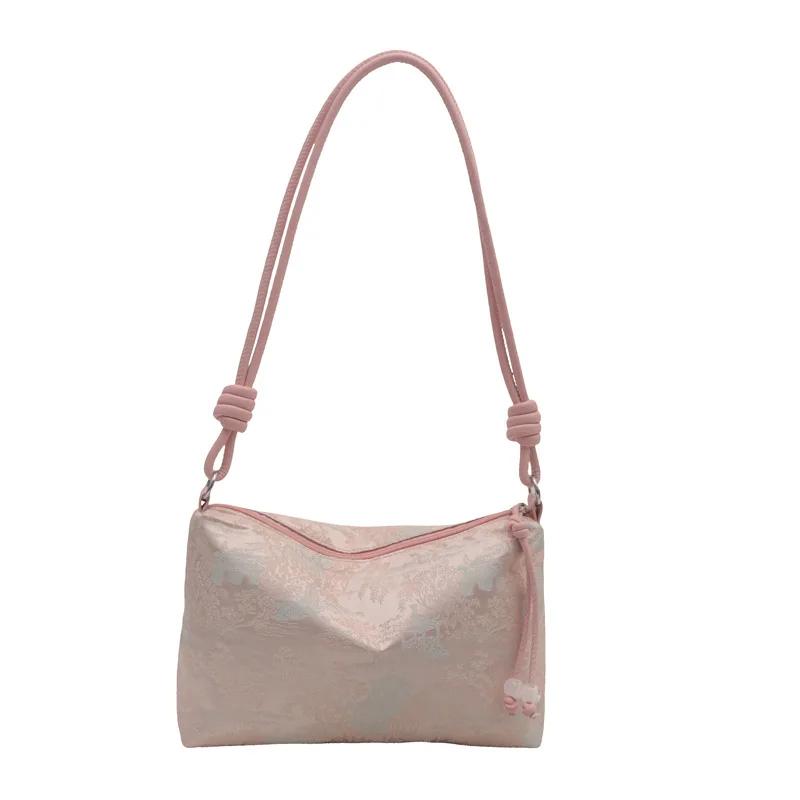 New Chinese Country Style Bags Women's New Trendy Row Shoulder Bag Large Capacity Tote Bags Commuter Crossbody