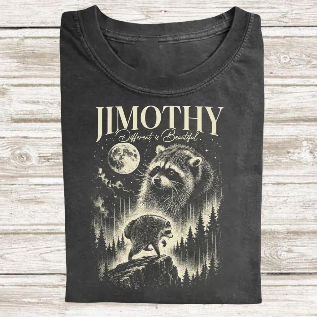 Comfort Colors Jimothy Raccoon Shirt, Trendy Raccoon Meme Tee, Short Spine Raccoon Viral T-Shirt, Funny Trash Panda Animal Lover Gift