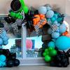 Racing-themed Balloon Set, Boy's First Birthday Party, Balloon Decoration, Arch Setting Scene