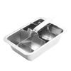 Stainless Steel Ice Cube Tray with Lever Handle Large Cubes Mold Whiskey Cocktail Ice Maker Vintage Inspired Kitchen Bar Essential