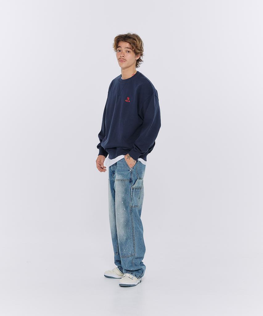 AECA Everyday Aeca Clover Sweat Shirts-Grey
