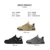 Mens Winter Warm Work Shoes With Fleece Lining Comfortable Slip Resistant Safety Casual Boots Construction Site