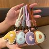 1PC Anniversary Gifts Lucky Letters Creative Alphabet Keychain Minimalist Wedding Favors Trendy For Couples Engraved 18CM