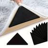 16pcs Non-Slip Rug Grippers - Reusable & Washable, Dual-Sided Adhesive Pads for Hardwood Floors and Tiles - Keeps Area Rugs Secure & Corners Flat