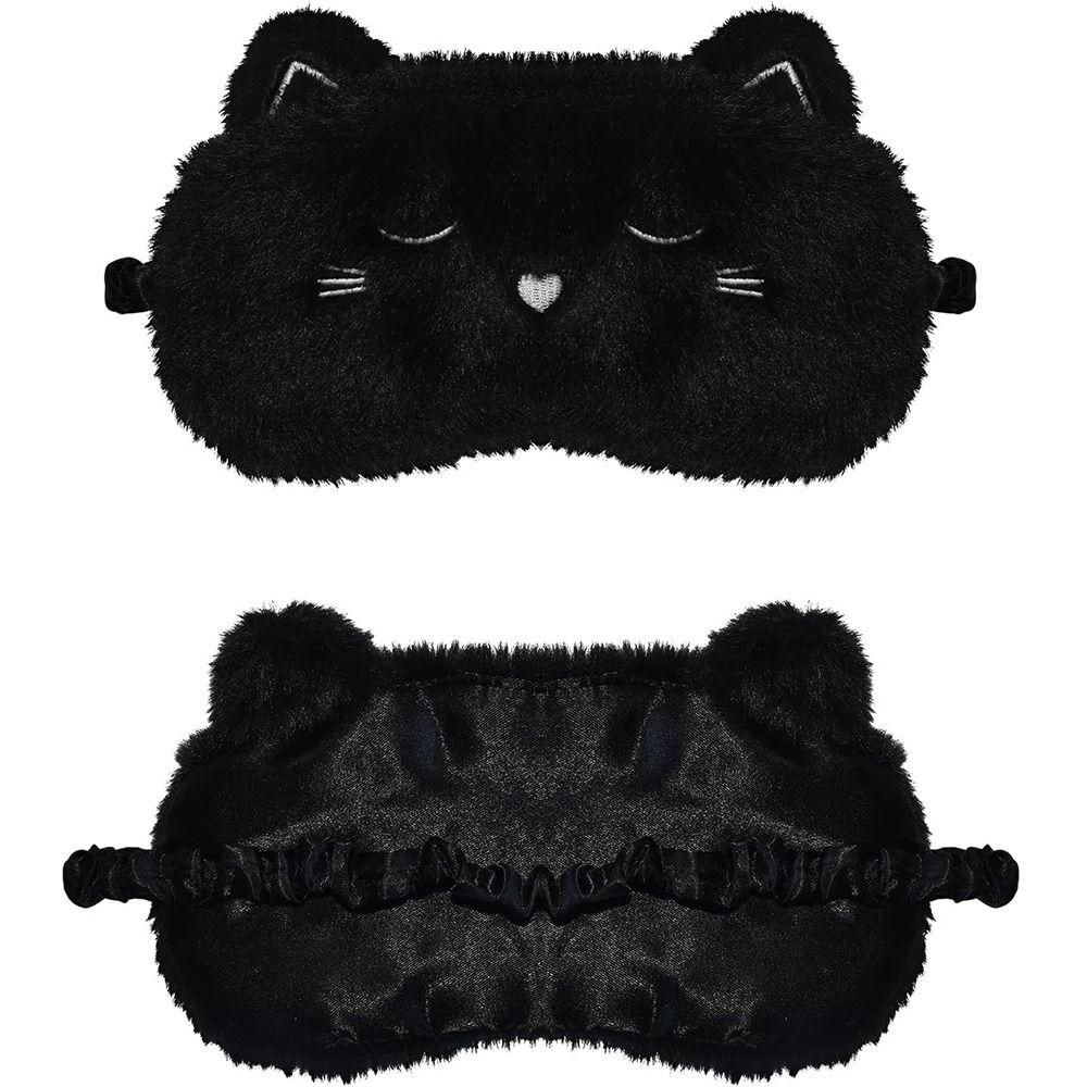 Ночная плюшевая маска для сна, повязка на глаза, расслабляющая повязка на глаз для женщин