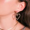 Huitan Hiphop Style Big Circle Hoop Earring for Women Inlaid Crystal Cubic Zirconia Shiny Versatile Female Jewelry Drop ShippingGood product