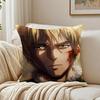 Epic Historical Anime VVinland Saga  Cushion Cover Linen Pillowcase Soft  for Sofa Bed Home Room Decor