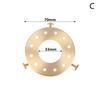 Vintage Brass Three Holes Ring E27 E14 Lampshade With Screw Fixed Ring Holder Diy Lighting Shade And Socket Connected Holder