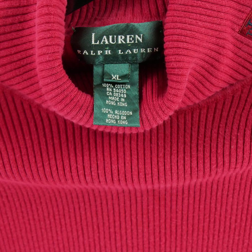 Women's Red Turtleneck Sweater