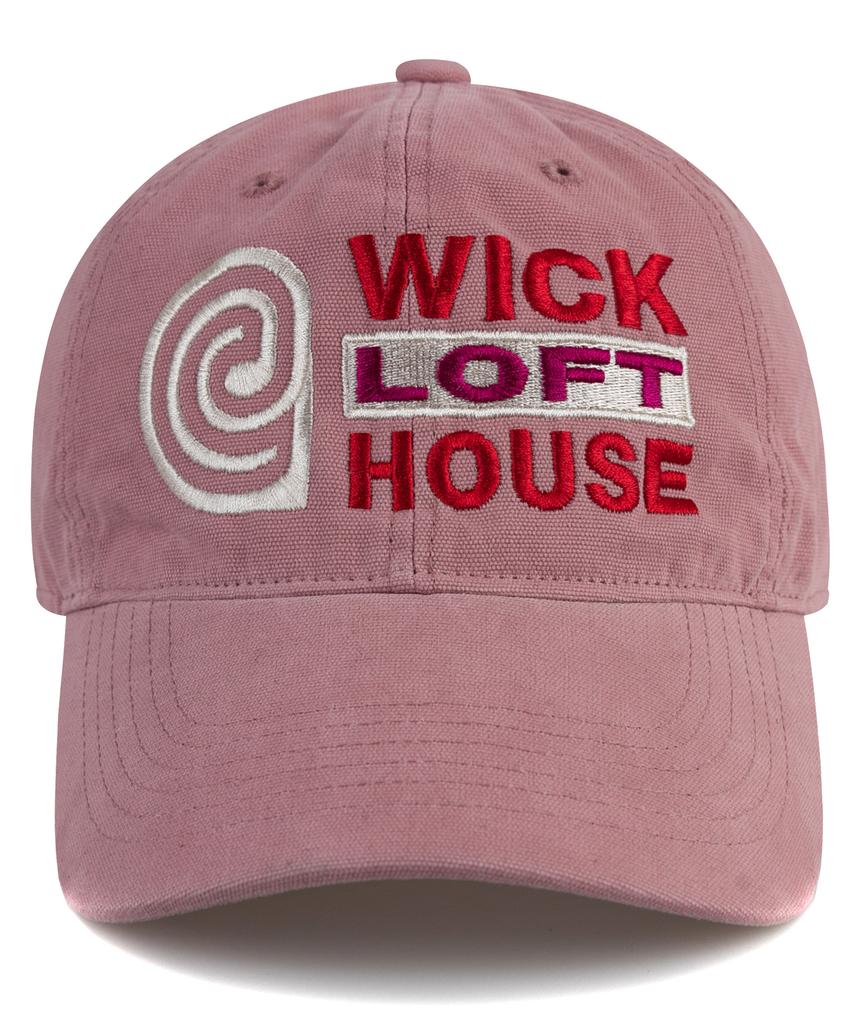 Кепка-бейсболка Wig E Loft House из холста - Розовая