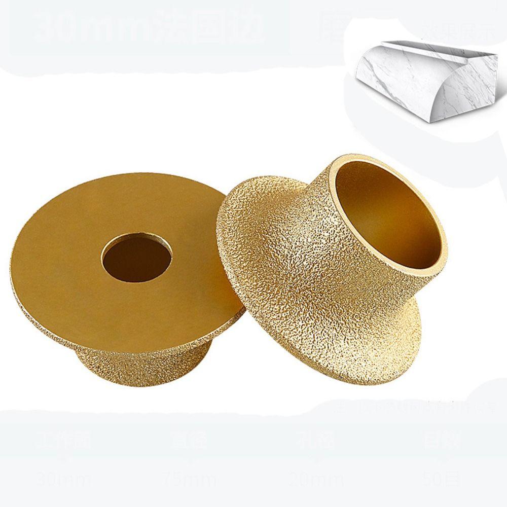 75 мм Мрамор Гранит Плитка Обрезка Шлифовальный Круг Французская Кромка Угловая Шлифмашина Шлифовальный Диск