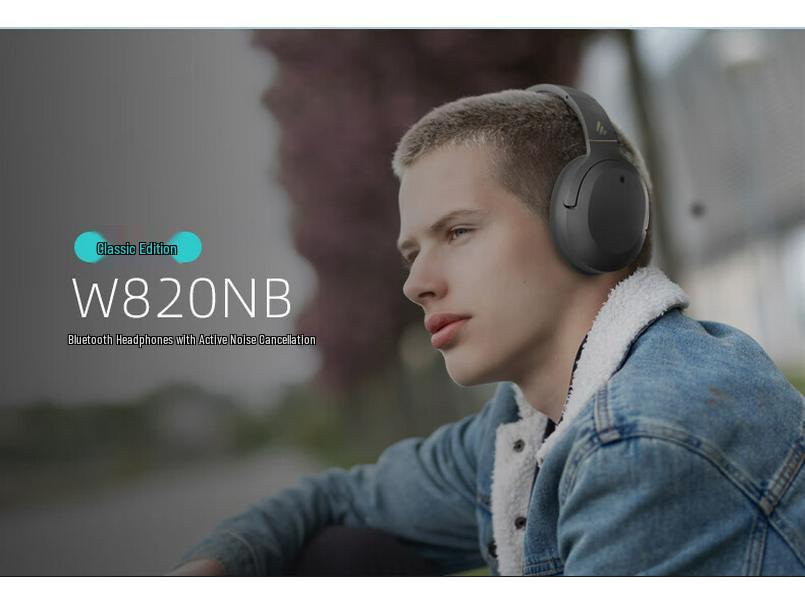 Edifier W820NB Классические Bluetooth-наушники с шумоподавлением и золотой сертификацией