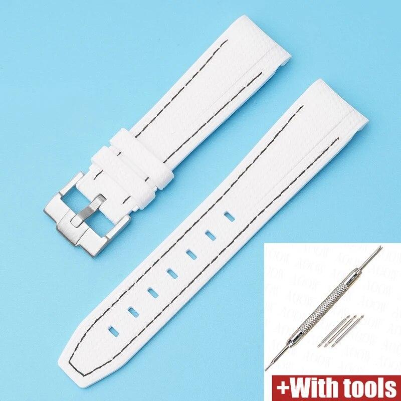 Silicone Strap for Swatch X Omega Moonswatch Stainless Steel Buckle 20mm 22mm Men Women Soft Waterproof Replace Watch Band