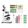 AllMetal Beginner Microscope Kit HD 1200X Microscope Toy Children Science Education Set
