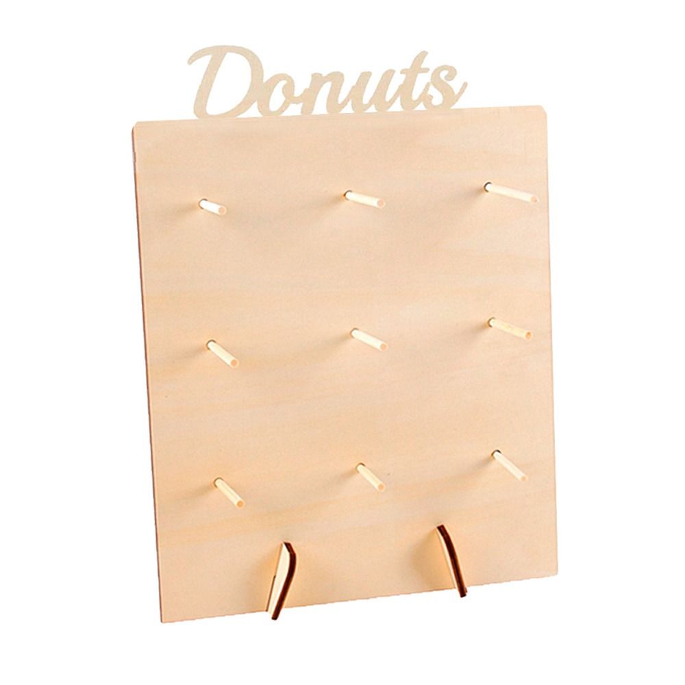 DIY Wooden Party Supplies Birthday Favour Doughnut Rack Storage Racks Donut Wall Stand Donut Holds