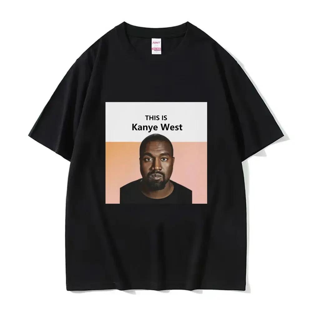 Funny Kanye West Meme T-Shirt Men's Vintage Hip Hop Rap Style Tshirt Men Women Short Sleeve T Shirt Streetwear Rap Culture Top